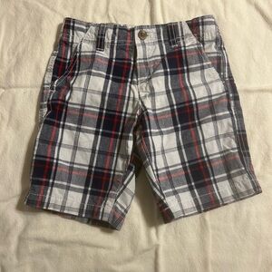 Crazy 8 Red, Black and White Plaid Shorts